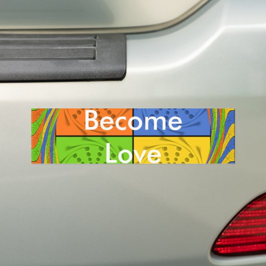 Word bumpersticker sjabloon voor liefde (Op auto)