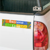 Word bumpersticker sjabloon voor liefde (Op Truck)