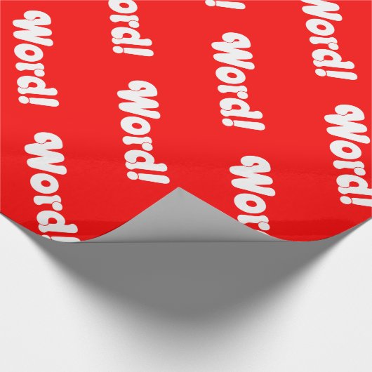 Word! Cadeaupapier (Hoek)