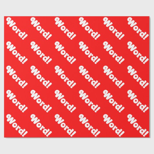 Word! Cadeaupapier (Vlak)