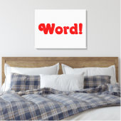 Word! Canvas Afdruk (Insitu (Slaapkamer))