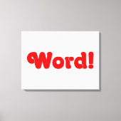 Word! Canvas Afdruk (Voorkant)
