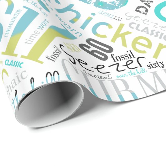 Word Cloud 60 Blue ID266 Cadeaupapier (Rol Hoek)