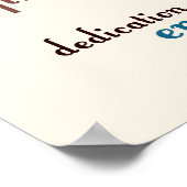 Word Cloud  achtergrond voor teammotivatie Poster (Hoek)