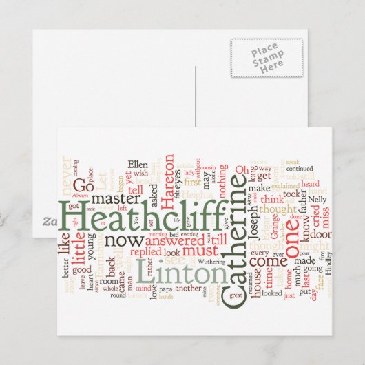 Word Cloud Briefkaart (Voorkant / Achterkant)