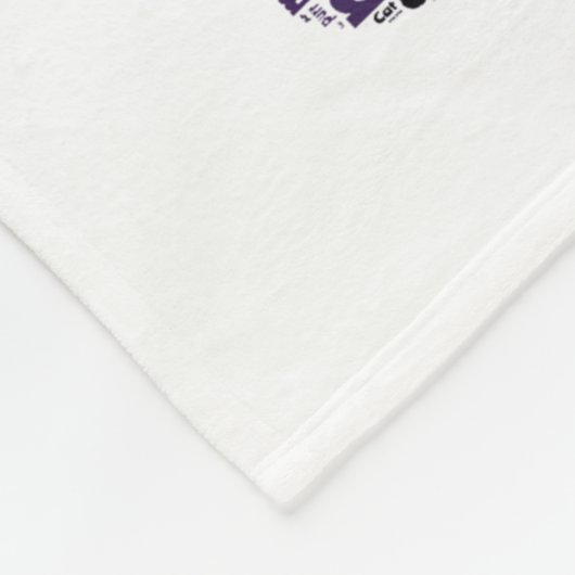 Word Cloud Cat en Paw Print Fleece Deken (Hoek)