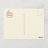 Word Cloud Custom Unique voor kerstfamilie Briefkaart (Achterkant)