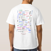 Word Cloud Custom Unique voor kerstfamilie T-shirt (Achterkant)