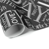 Word Cloud Daughter Silver ID272 van Birthday Cadeaupapier (Rol Hoek)