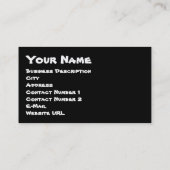 Word Cloud Flowers Visitekaartje (Achterkant)