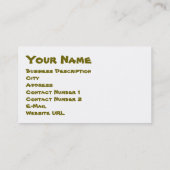 Word Cloud Flowers Visitekaartje (Achterkant)