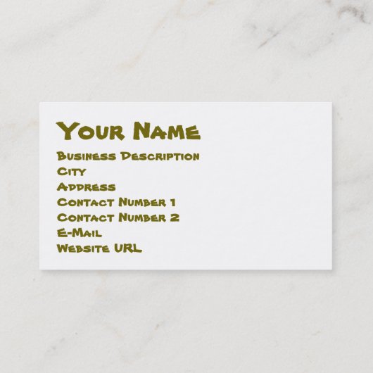 Word Cloud Flowers Visitekaartje (Achterkant)