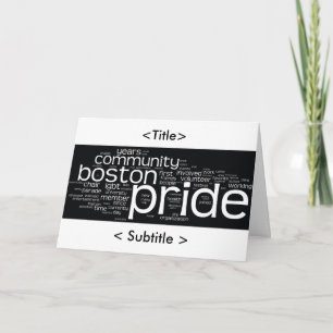 Word Cloud Greeting Kaart