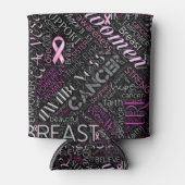 Word Cloud ID261 voor borstkanker Blikjeskoeler (Voorkant)