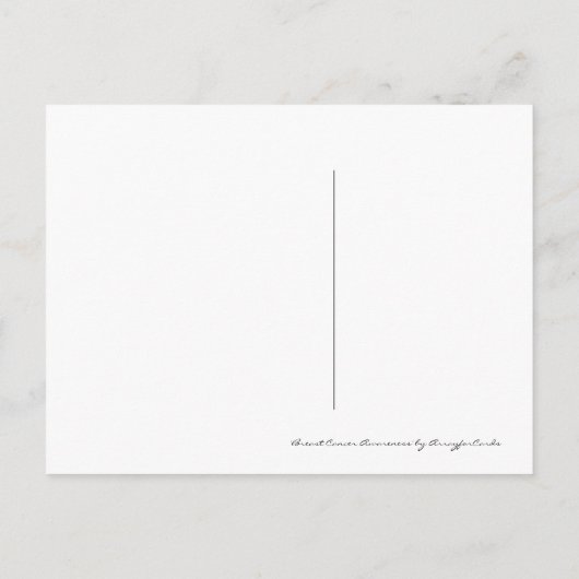 Word Cloud ID261 voor borstkanker Briefkaart (Achterkant)