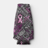 Word Cloud ID261 voor borstkanker Flesjeskoeler (Voorkant)