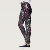 Word Cloud ID261 voor borstkanker Leggings (Links)