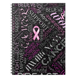 Word Cloud ID261 voor borstkanker Notitieboek