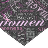 Word Cloud ID261 voor borstkanker Tafelkleed (Gekanteld)