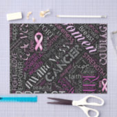 Word Cloud ID261 voor borstkanker Tissuepapier (Craft)