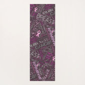 Word Cloud ID261 voor borstkanker Yogamat (Achterkant)