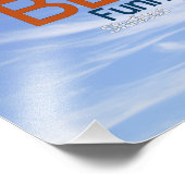 Word Cloud in Blue Sky Inspire Foto Afdruk (Hoek)