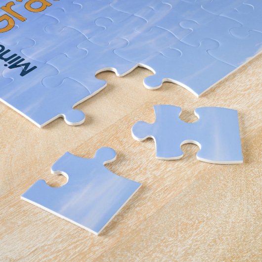 Word Cloud in Blue Sky Inspire Legpuzzel (Zijkant)