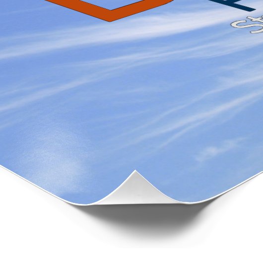 Word Cloud in Blue Sky Inspire Perfect Poster (Hoek)