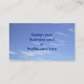 Word Cloud in Blue Sky Inspire Visitekaartje (Achterkant)