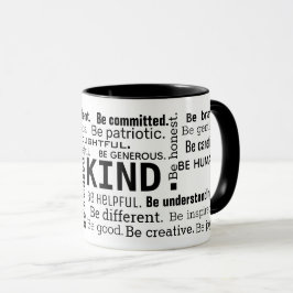 Word Cloud inspirerend woorden Mok