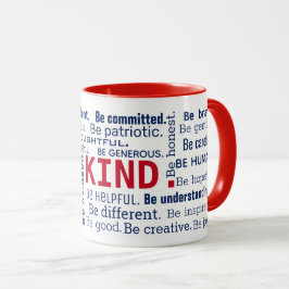 Word Cloud inspirerend woorden Mok