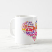 Word Cloud installeren Koffiemok (Voorkant links)