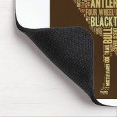 Word Cloud jagen Muismat (Hoek)