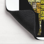 Word Cloud jagen Muismat (Hoek)