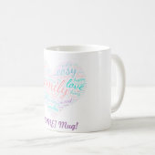 Word Cloud Jouw naam Mok (Voorkant rechts)