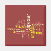 Word Cloud Magnet (Voorkant)