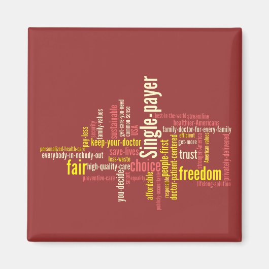Word Cloud Magnet (Voorkant)