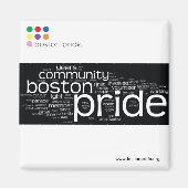 Word Cloud Magnet Square (Voorkant)