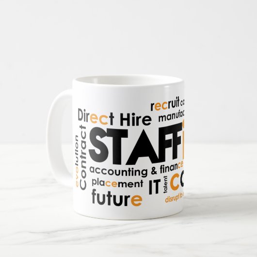 Word Cloud Mok (Voorkant links)