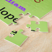 Word Cloud Name Collage Amazing Family Legpuzzel (Zijkant)