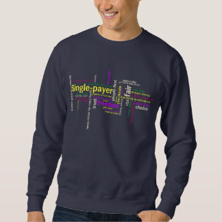 Word Cloud Navy Sweatshirt