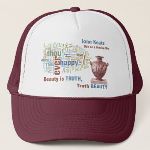 Word Cloud of John Keats' Ode op een Grecian Urn Trucker Pet