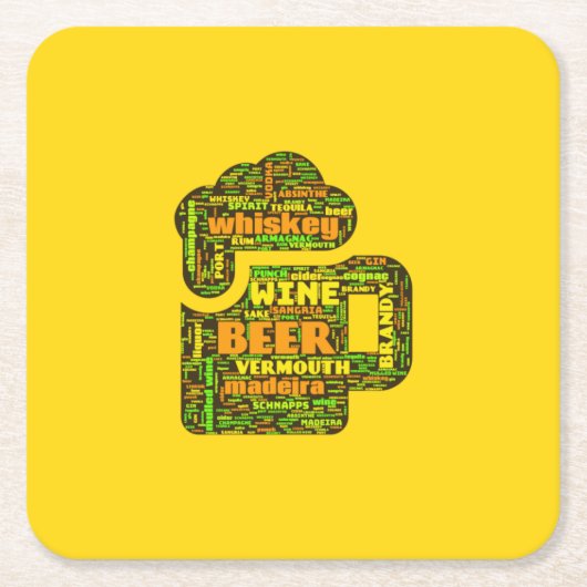 Word Cloud Onderzetter (Voorkant)