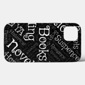Word Cloud over boeken Case-Mate iPhone Case (Achterkant (horizontaal))