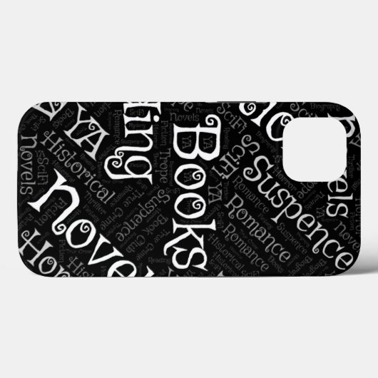 Word Cloud over boeken Case-Mate iPhone Case (Achterkant (horizontaal))