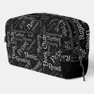 Word Cloud over boeken Toilettasje
