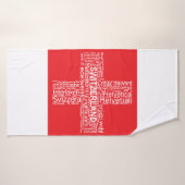 Word Cloud over Zwitserland Badhanddoek (Badhanddoek)