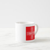 Word Cloud over Zwitserland Espresso Kop (Voorkant rechts)
