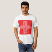 Word Cloud over Zwitserland T-shirt (Voorkant volledig)