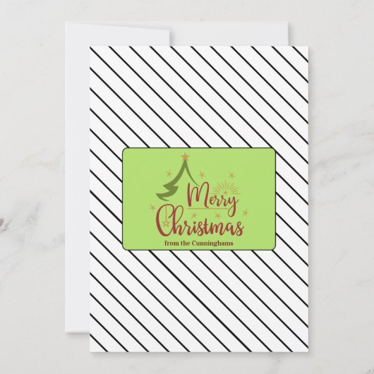 Word Cloud Persoonlijk script voor familie Kaart (Achterkant)